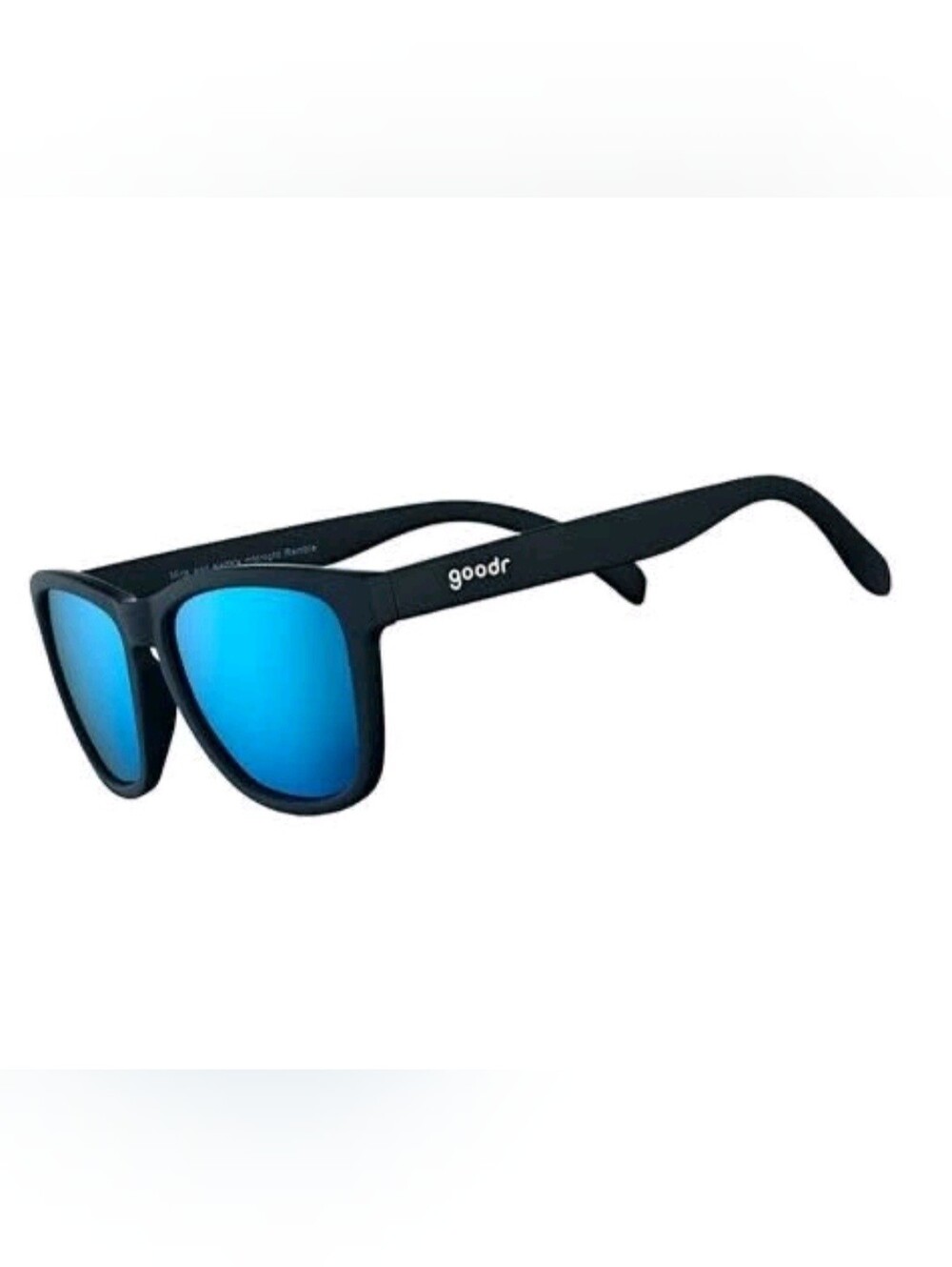 goodr OG Mick & Keith's Midnight Ramble Polarized Sunglasses Blue Lenses No Box